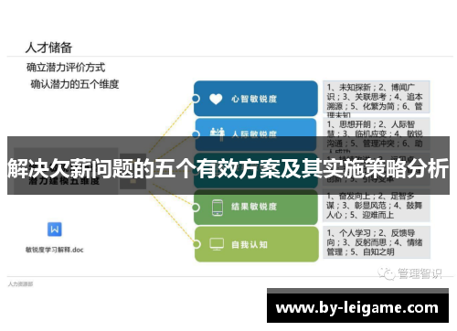 解决欠薪问题的五个有效方案及其实施策略分析
